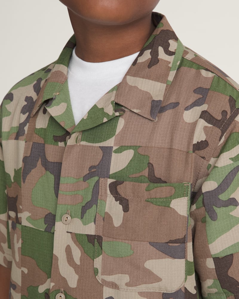 Мужские рубашки Vans Kids Checkerboard Camp Shirt — фото 5