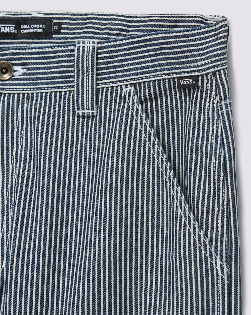 Мужские брюки Vans Drill Chore Carpenter Loose Striped Pants — фото 4