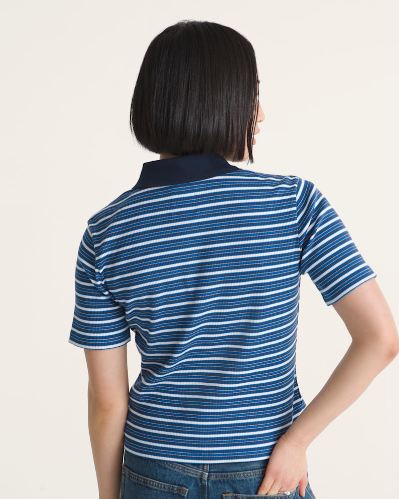 Мужские рубашки Vans Priscilla Stripe Polo Shirt — фото 4