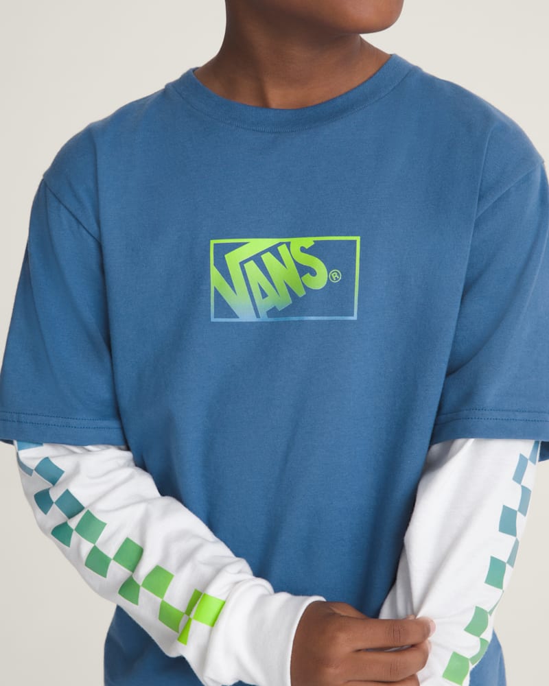 Детские рубашки Vans Kids Twofer Long Sleeve Shirt — фото 5