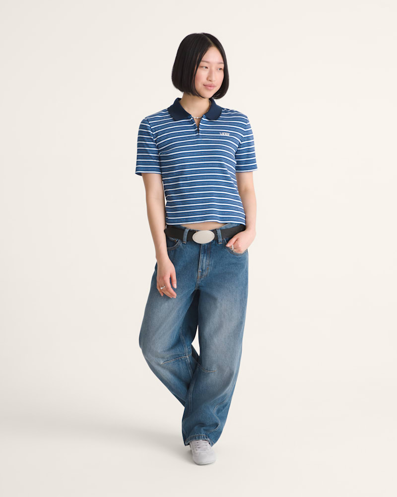 Детские брюки Vans Check-5 Mid Rise Barrel Pants — фото 4