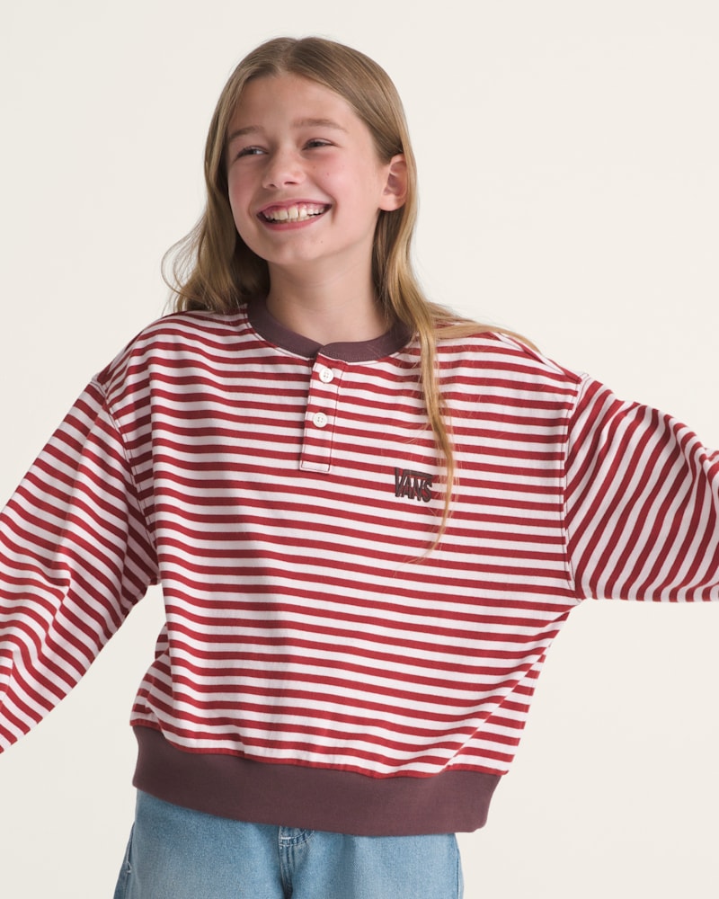 Детские топы Vans Kids Molley Long Sleeve Henley — фото 3