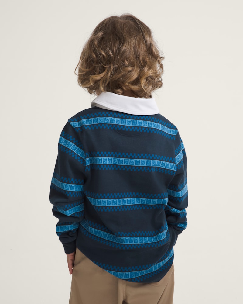 Детские рубашки Vans Little Kids V Rugby Long Sleeve Shirt — фото 4