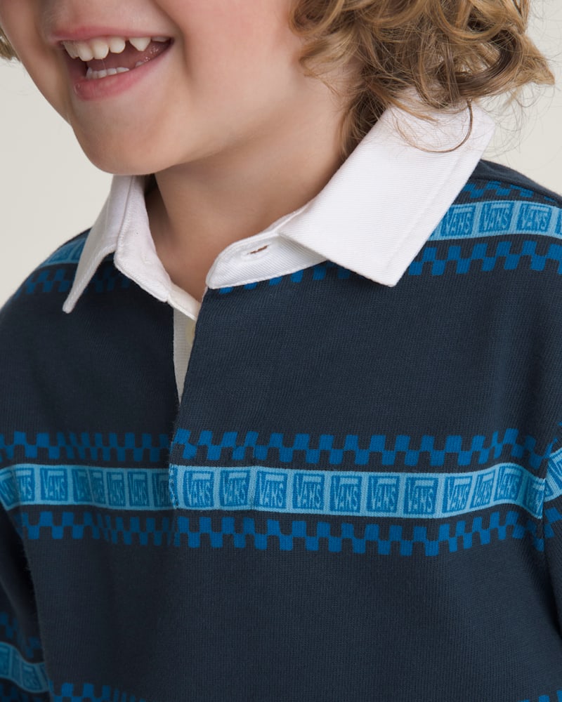Детские рубашки Vans Little Kids V Rugby Long Sleeve Shirt — фото 5