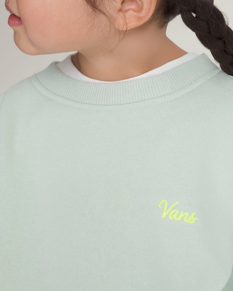 Детские свитеры Vans Little Kids Script Logo Crew Pullover — фото 5