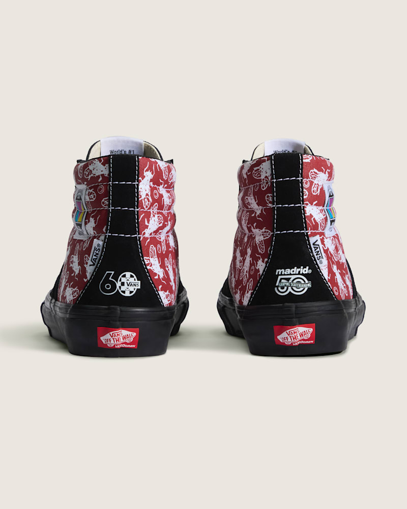 Мужские кроссовки Vans Van Doren Approved x Madrid Skateboards Skate Sk8-Hi Shoe — фото 4