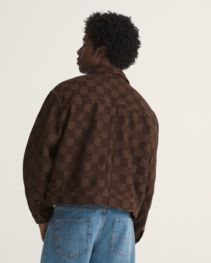 Мужские куртки Vans Check-5 Checkerboard Denim Trucker Jacket — фото 2