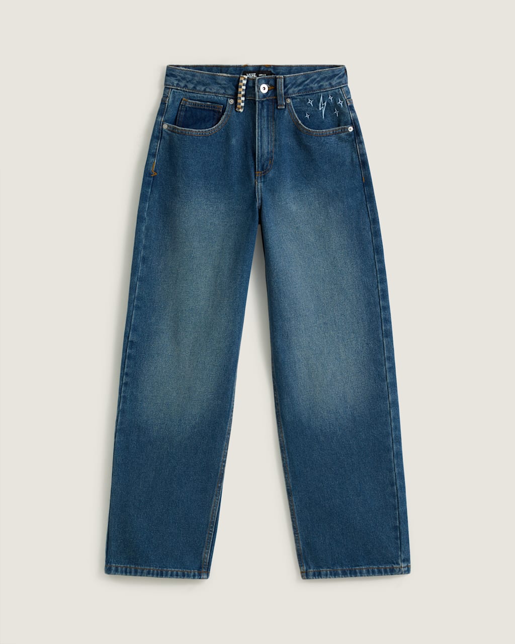 Sirelle Embroidered Denim Pants by Vans