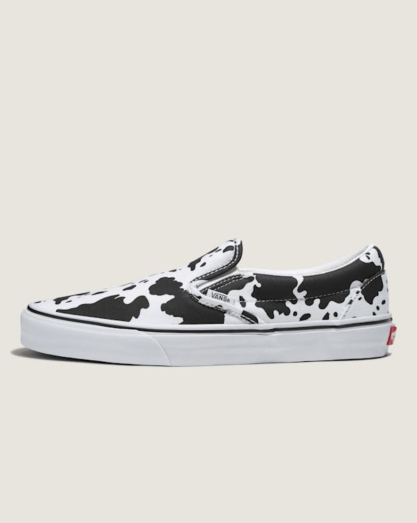 Customs Cow Print Slip-On
