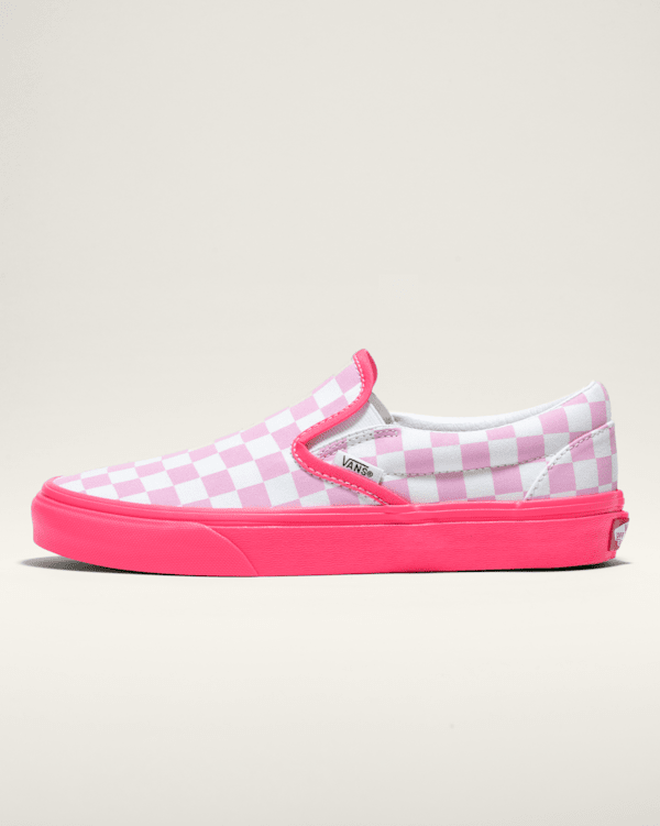 Customs Classic Slip-On Checkerboard Wide Shoes