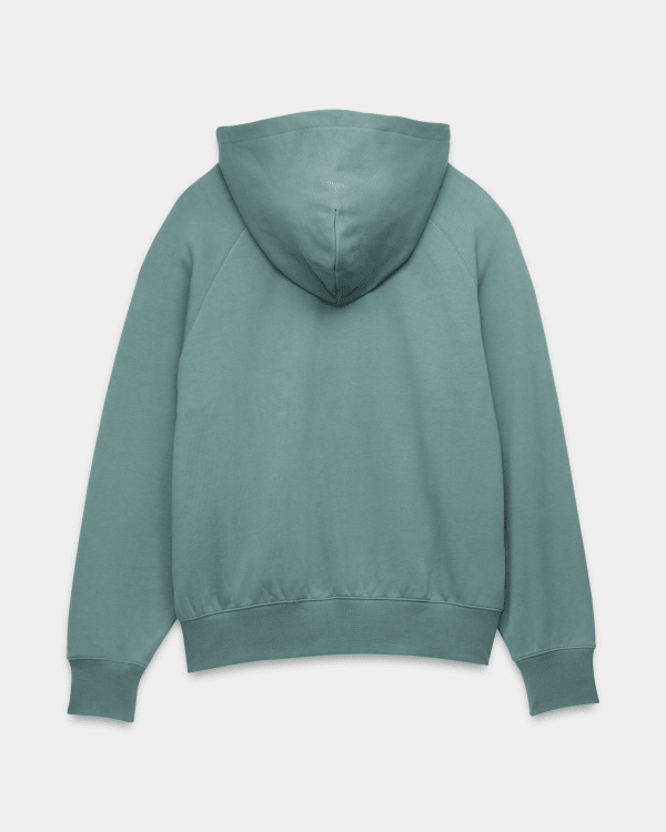 Premium Logo Hoodie in Silver Pine Green Vans