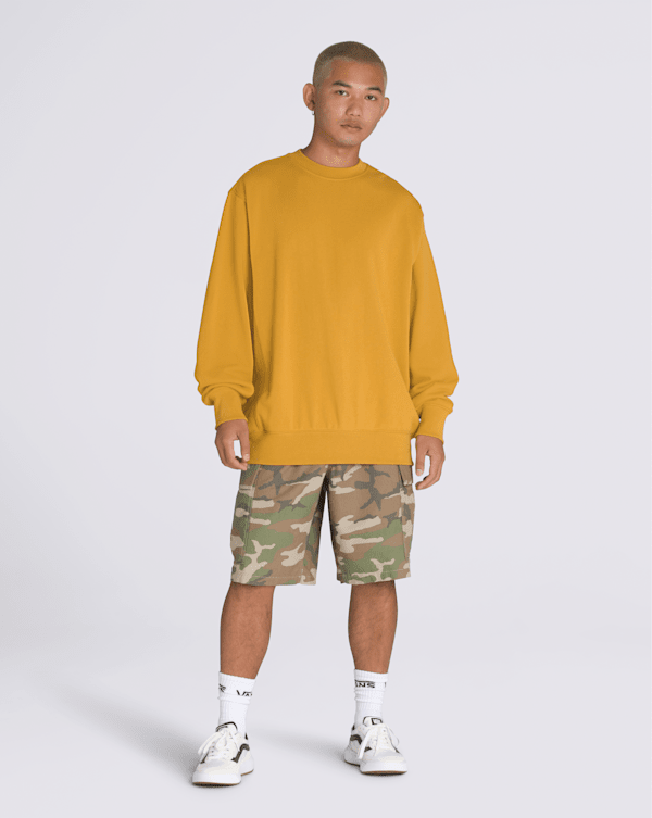 Original Standards Crew Sweatshirt in Harvest Gold Yellow | Vans
