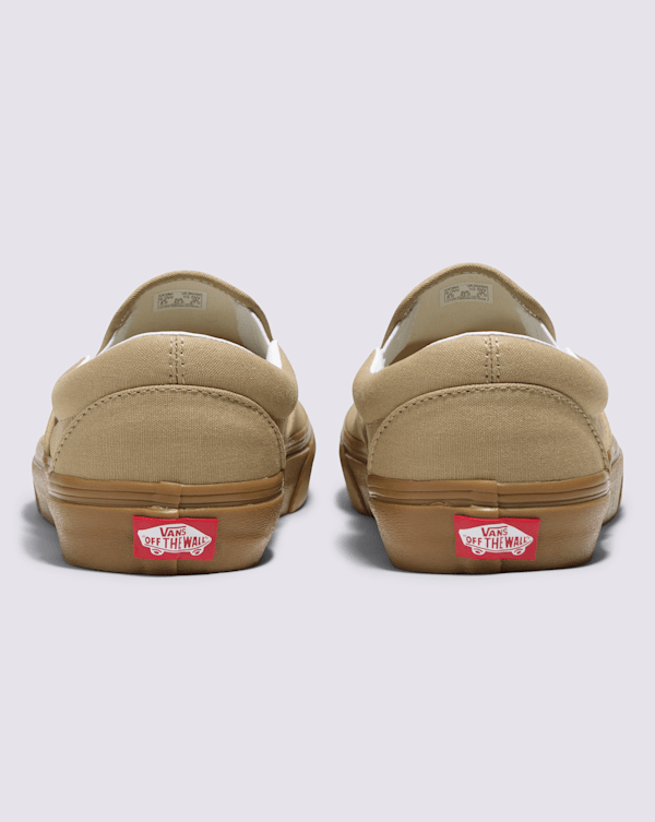 Customs Classic Slip-On Wide Shoe in Tan Brown | Vans