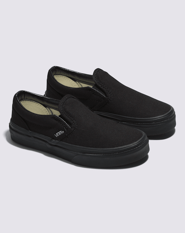 Vans Unisex Classic Slip On Shoes - All Black — Just For Sports