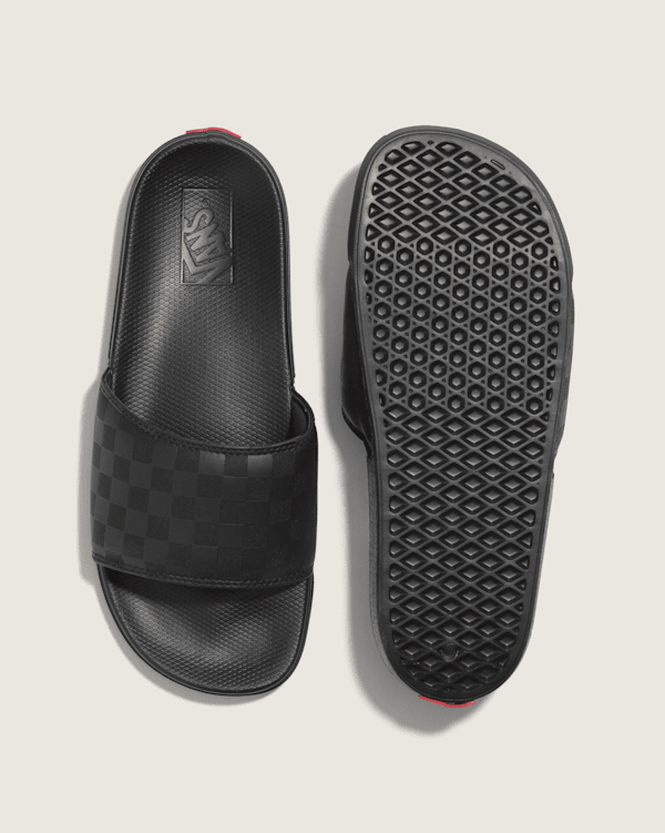 VANS★SLIDE-ON CHECKBOARD★チェック柄★シャワサン Vans Slide On Checkerboard White Black Men's Size 9 Slides