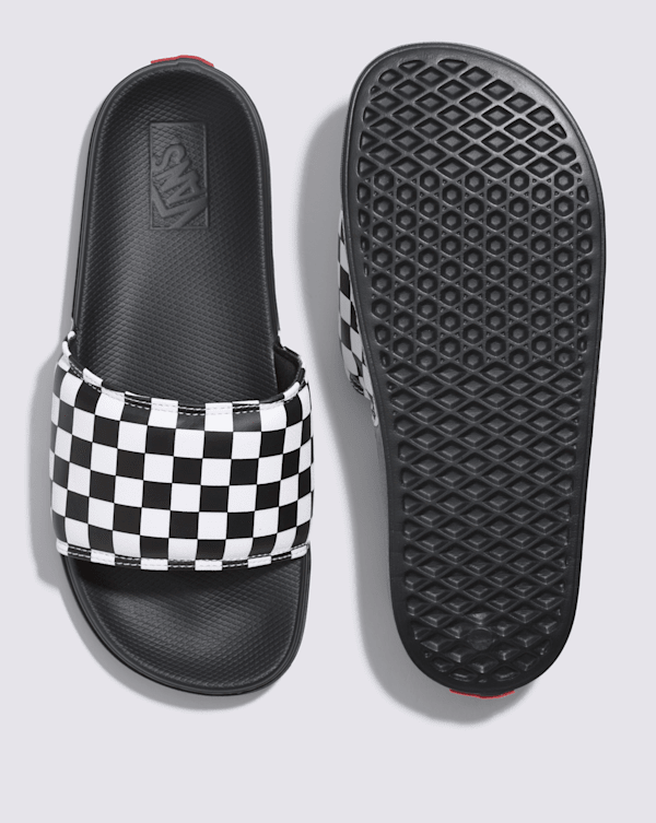 【Vans】★サンダル★ La Costa Slide-On Checkerboard Sandal La Costa Checkerboard Slide-On Sandal in Iceberg Green