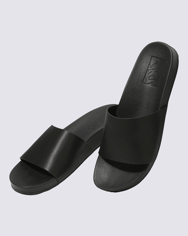 Womens Decon Leather Slide-On Sandal