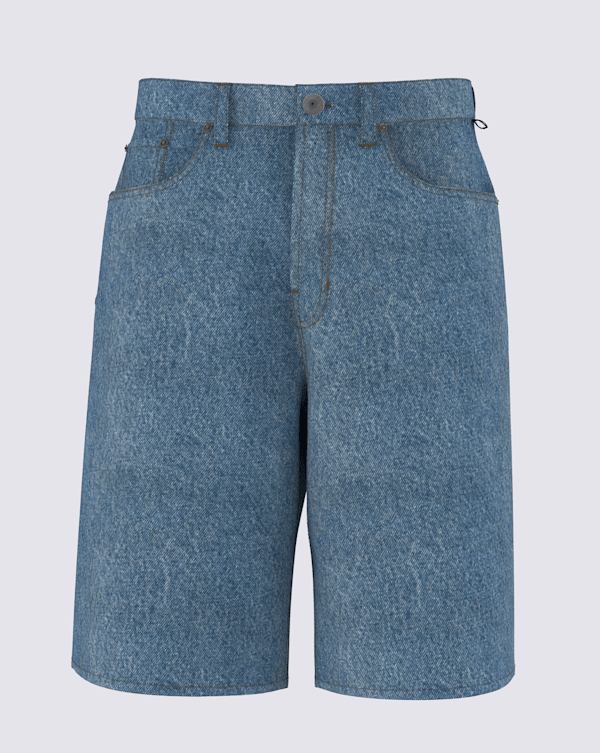 Check-5 Baggy Denim 23'' Shorts in Stonewash Blue | Vans