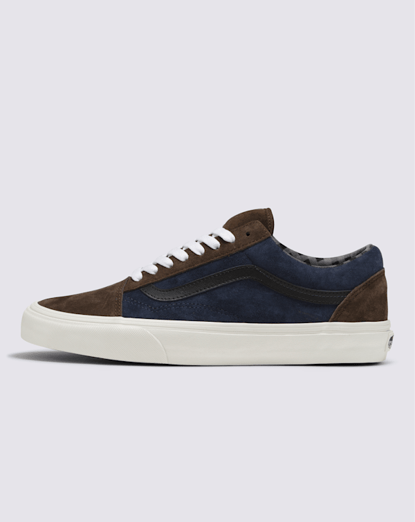 Old Skool Suede Shoe en Navy Blue / Brown | Vans CA
