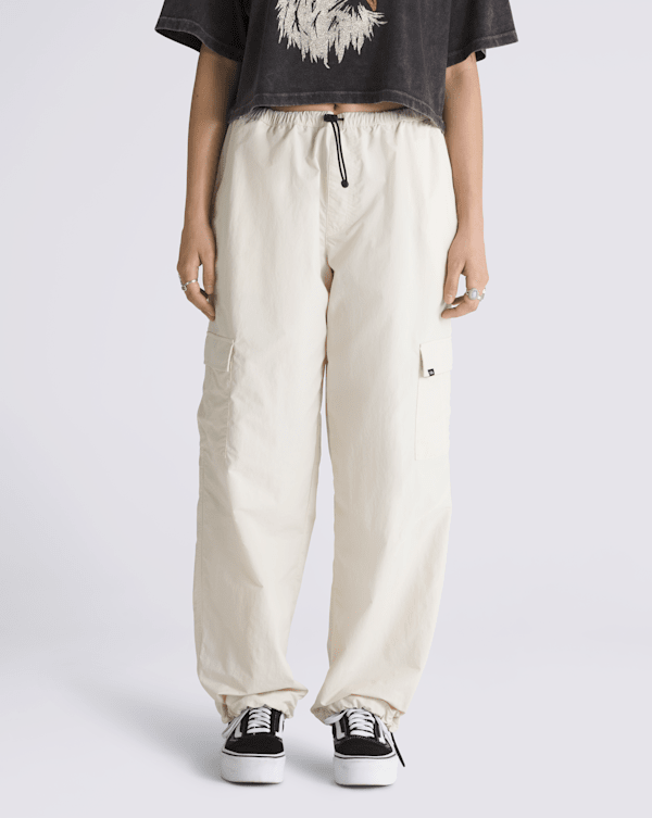 Riley Cargo Parachute Pants in Turtledove White | Vans Riley Cargo Parachute Pants in Turtledove White | Vans