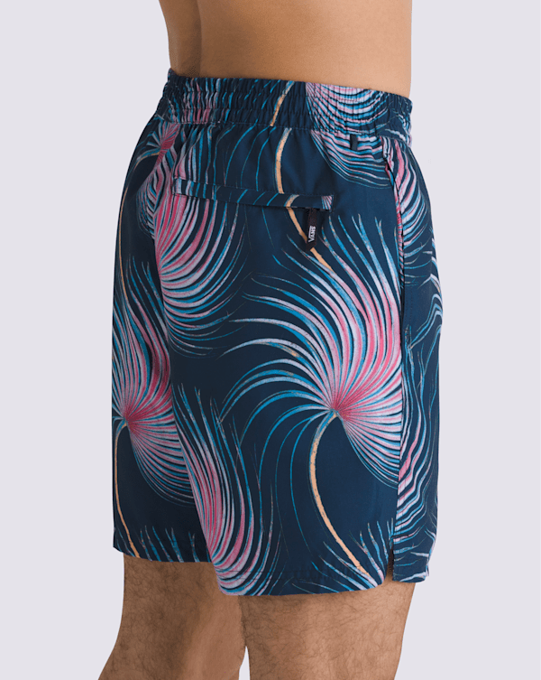 Primary Print Elastic 17'' Boardshorts in Dress Blues / Pink Primary Print Elastic 17'' Boardshorts in Dress Blues / Pink