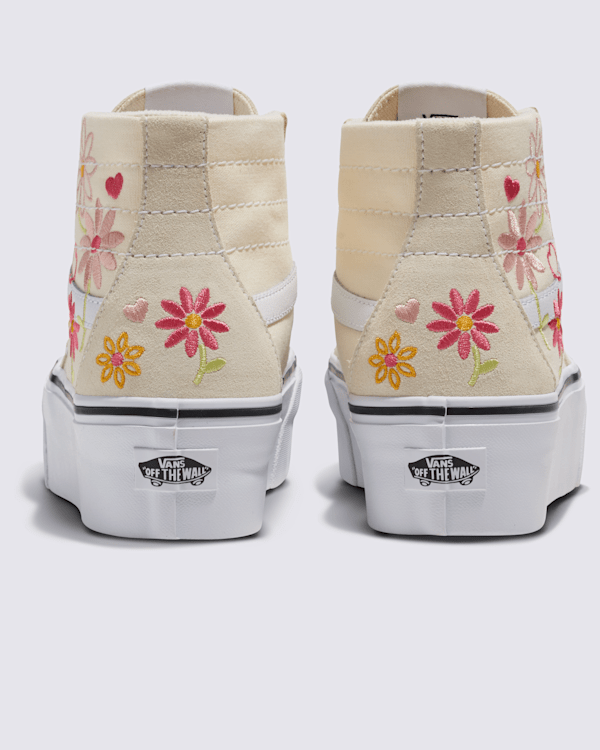【Vans】SK8-HI TAPERED STACKFORM MONO EMBROIDERY SHOE Vans Sk8-Hi Tapered Stackform Floral Embroidery Platform