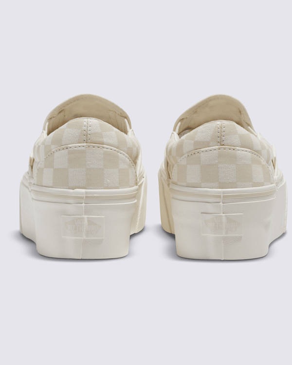 Classic Slip-On Platform Checkerboard Shoe