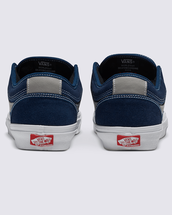 Chukka Low Sidestripe Shoe in Navy Blue / Grey | Vans