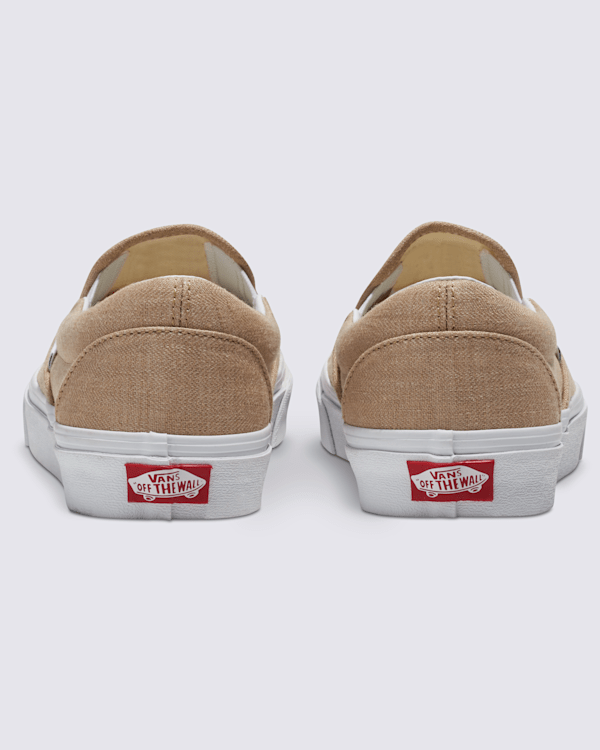 Classic Slip-On Summer Linen Shoe in Incense Brown | Vans