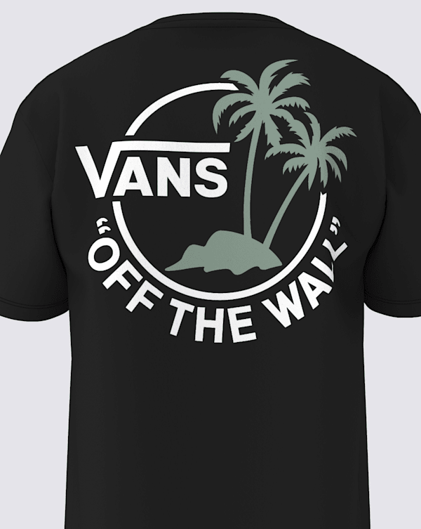 Classic Mini Dual Palm T-Shirt en Black | Vans CA