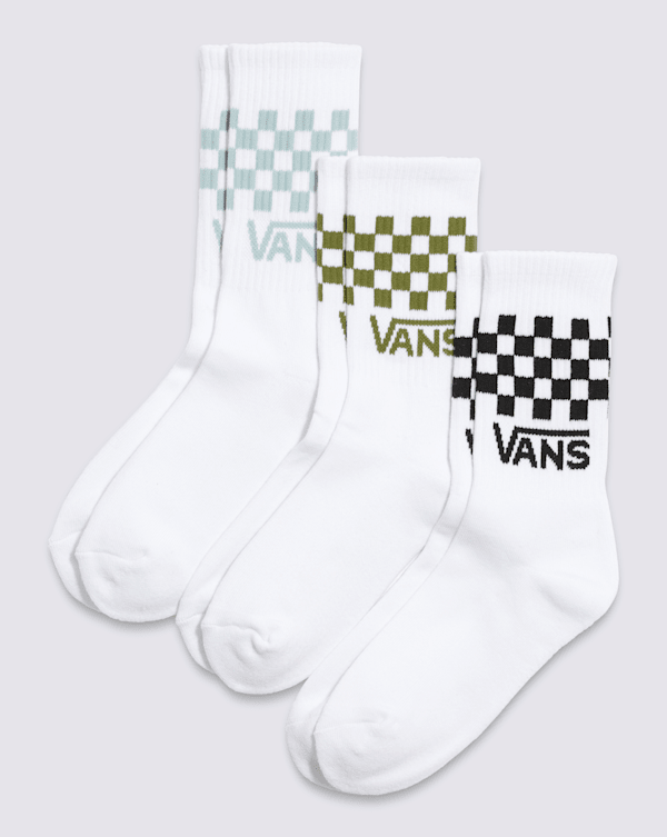 Classic Checkerboard Crew Socks 3-Pack
