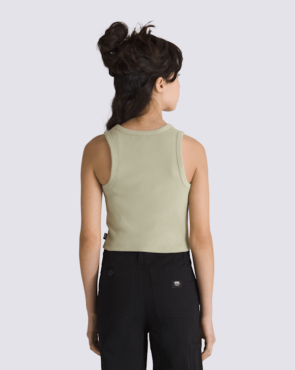 Kids Drew Rib Tank in Elm Tan Beige | Vans