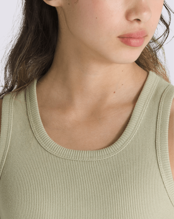 Kids Drew Rib Tank Top in Elm Tan Beige | Vans Kids Drew Rib Tank Top in Elm Tan Beige | Vans