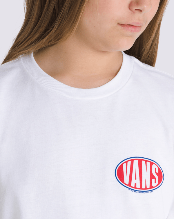 Kids Spray On T-Shirt in White | Vans