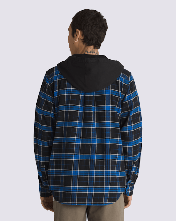 【HUECLOSET】★送料・関税込★hooded check shirt Parkway-Hooded-Long-Sleeve-