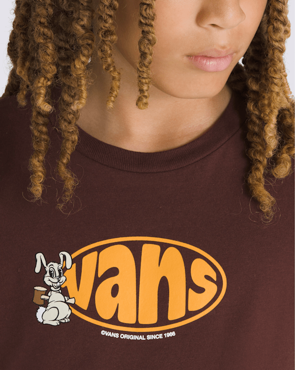 Kids Hopper T-Shirt in Bitter Chocolate Brown | Vans