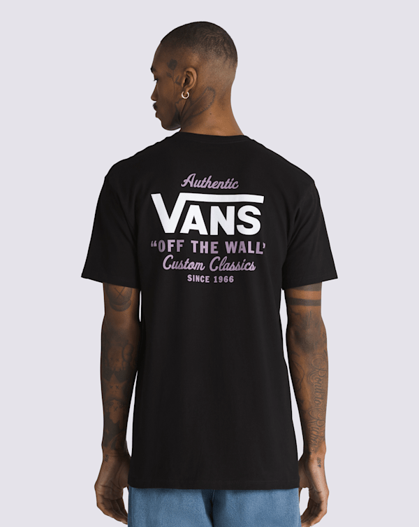 Holder St Classic T-Shirt in Black / Lavender Purple Mist | Vans