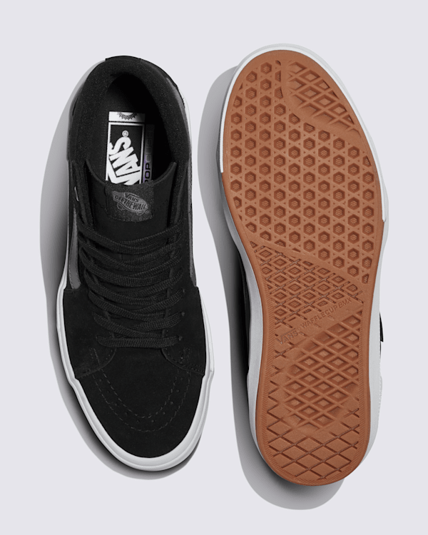 BMX Sk8-Hi Shoe in Black Grey Vans