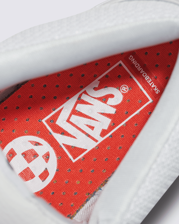 Skate Zahba Mid Shoe in White / Blue / Orange | Vans