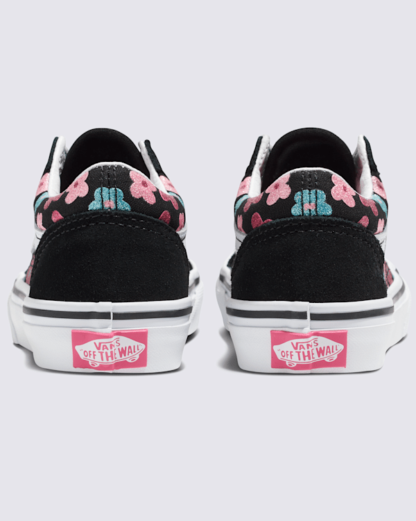 Kids Old Skool Glitter Shoe in Flower Power Multi / True