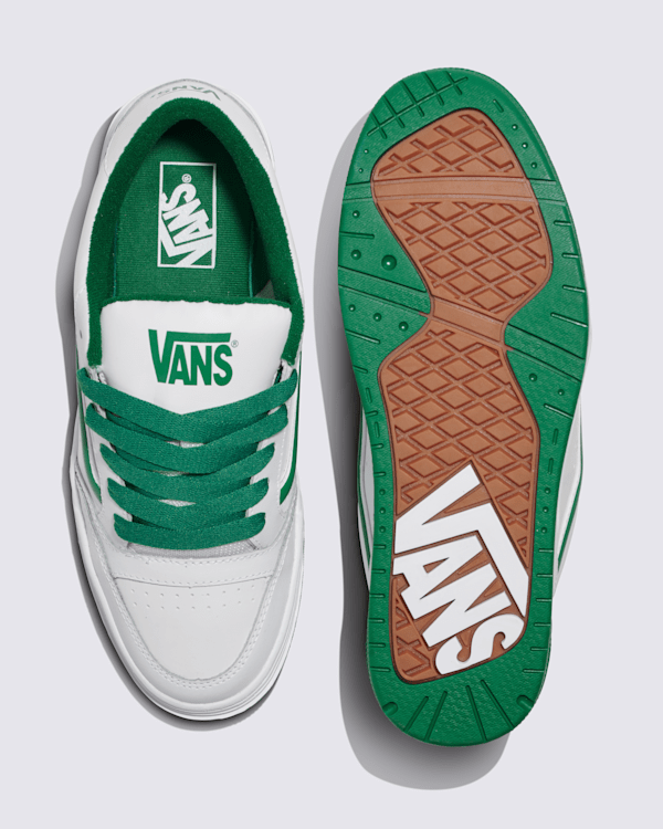Hylane Shoe in True White / Green | Vans