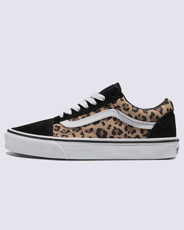 国内配送 VANS OLD SKOOL CHKY BLACK/LEOPARD Knu Skool Shoe in Black / Leopard | Vans