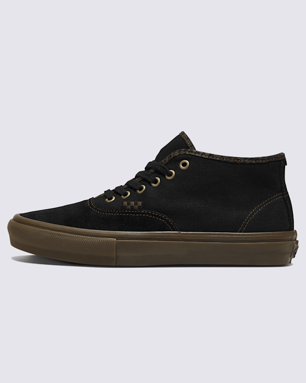 Vans X Cult BMX Authentic Mid Shoe en Black / Gum | Vans CA