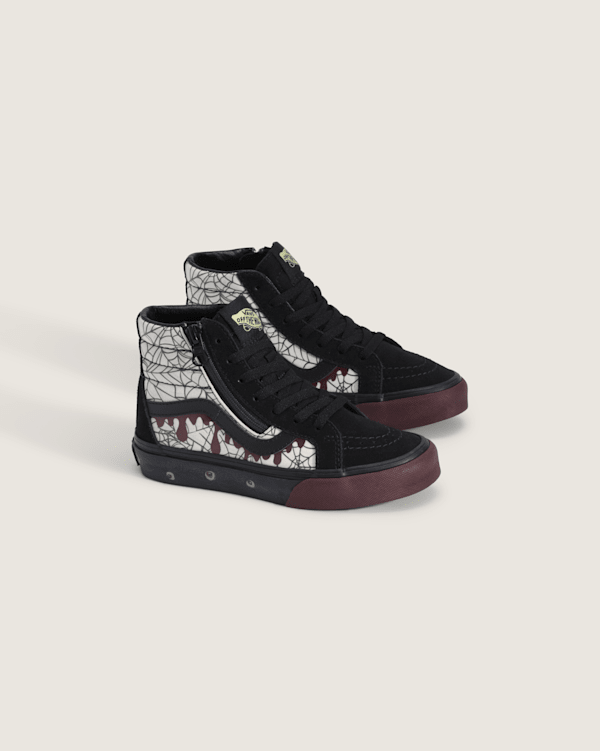 Little Kids Sk8-Hi Side Zip Halloween Shoe in In the Shadows