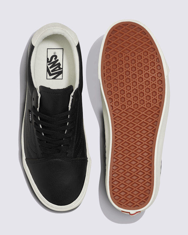 ☆送料無料☆ VANS OLD SKOOL LUX ☆ Vans Genuine Leather Old Skool Lux Skate Sneakers Shoe Black