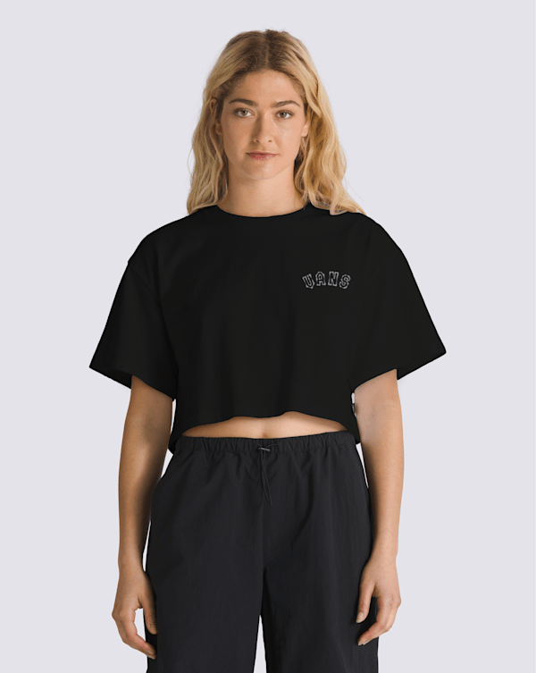 Logo-Embossed Tee in Rib-Knit in GREY | alexanderwang®
