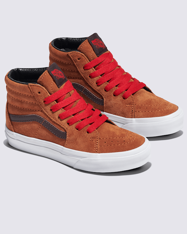 Kids Sk8-Hi Shoe in Glazed Ginger Brown| Vans US