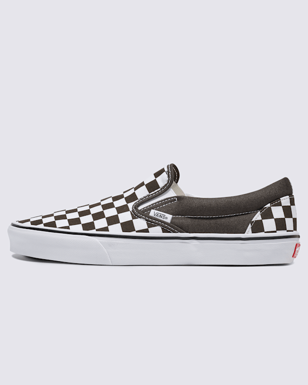 Vans | Classic Checkerboard Slip-On Black/Pewter Shoe | Vans Vans | Classic Checkerboard Slip-On Black/Pewter Shoe | Vans