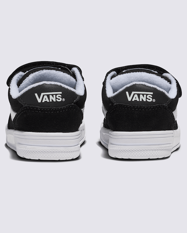 Toddler Hylane V Shoe in Black White Vans