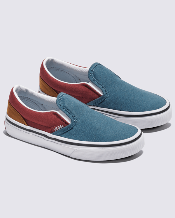[VANS] スリッポン CLASSIC Slip-On ダスティブルー VANS] スリッポン SLIP-ON チェッカーボード ダスティブルー